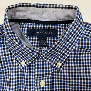 Tommy Hilfiger Buttondown Casual Men’s Shirt Blue and Black Small